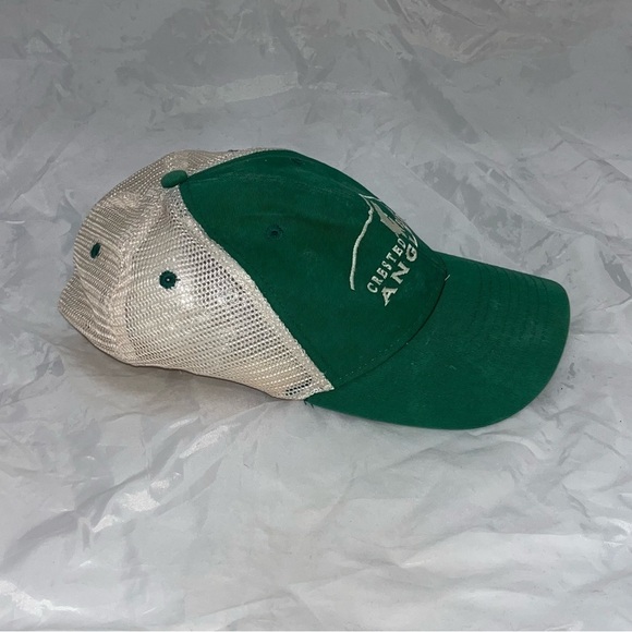 Ouray Crested Butte Angler Fly Fishing Green & Cream Trucker Hat - Picture 5 of 9
